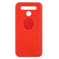 Capa para LG K51s - Glitter New com PopSocket Vermelha